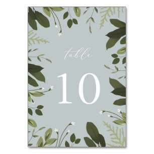 Wild und grün tischnummer