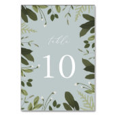 Wild und grün tischnummer (Vorderseite)