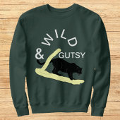 Wild und Gutsy Bold Cat Modernes Design Personalis Sweatshirt