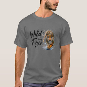 Wild und kostenlos Geparden Lifestyle Design T-Shirt