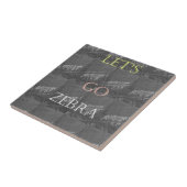 Wild und kostenlos Let's Go!: Eine Zebras Reise Fliese (Seite)