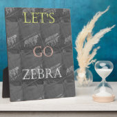 Wild und kostenlos Let's Go!: Eine Zebras Reise Fotoplatte (Seite)