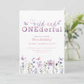Wild und ONEderful Einladung zum 1. Geburtstag (Stehend Vorderseite)