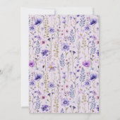 Wild und ONEderful Einladung zum 1. Geburtstag (Rückseite)