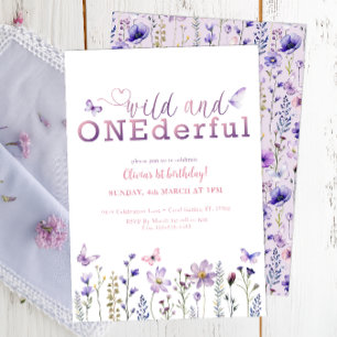Wild und ONEderful Einladung zum 1. Geburtstag