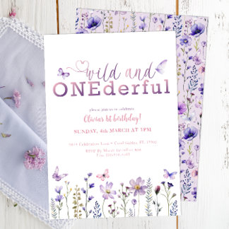 Wild und ONEderful Einladung zum 1. Geburtstag
