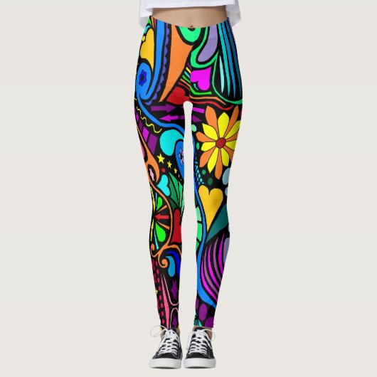 Wild und verrückt leggings (Vorderseite)