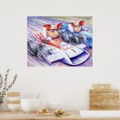 Wild und Verschütten Poster (Küche)