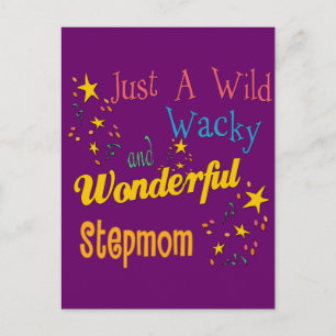 Wild und Wacky StepMom Postkarte