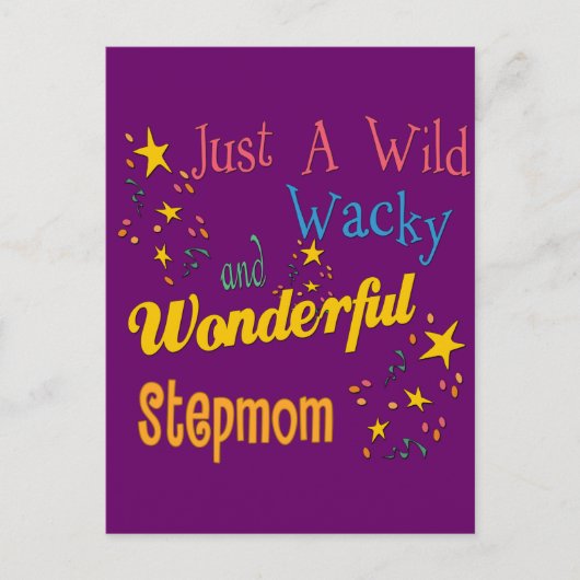 Wild und Wacky StepMom Postkarte (Vorderseite)