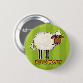 wild und wollig (rauchende Version) Button (Vorne & Hinten)