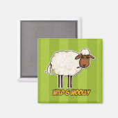 wild und wollig (Raucherversion) Magnet (Vorderseite/Rückseite)