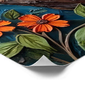 Wild und wunderbar: Raccoon im Nest Poster (Ecke)