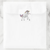 Wild Unicorn Sticker with Rainbow Mane and Golden (Tasche)