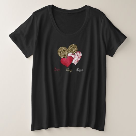 Wild valentine große größe T-Shirt (Design vorne)