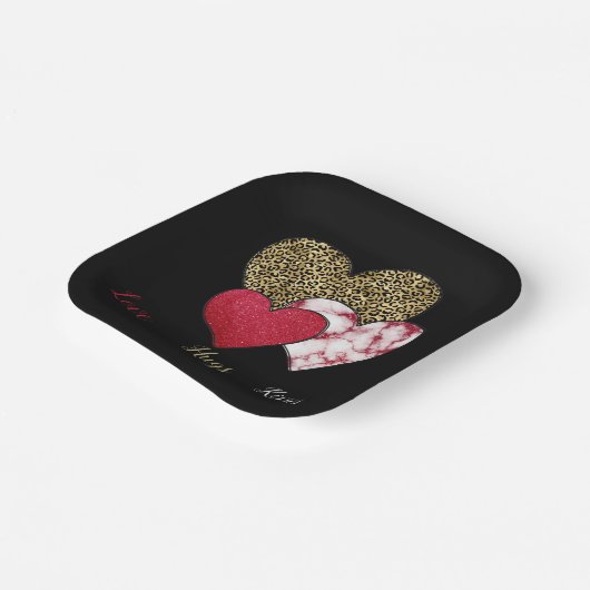 Wild valentine pappteller (Gewinkelt)