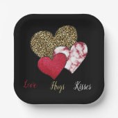 Wild valentine pappteller (Vorderseite)