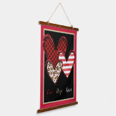 Wild valentine wandteppich mit holzrahmen (Gewinkelt)