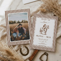 Wild Verliebt Western Cowboy Pferd Foto Hochzeit