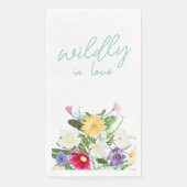 Wild verliebte Brautparty Serviette (Vorderseite)