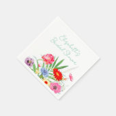 Wild verliebte Brautparty Serviette (Ecke)