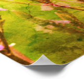 Wild Vervain Blume multiplizierten Blumenkunst Poster (Ecke)