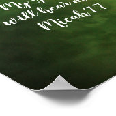 Wild Violet Blume Bible Scripting Poster (Ecke)