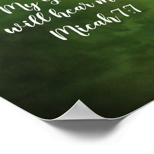 Wild Violet Blume Bible Scripting Poster (Ecke)