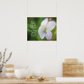 Wild Violet Blume Bible Scripting Poster (Küche)