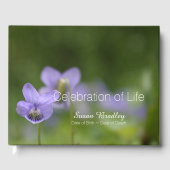 Wild Violets Celebration of Life Guest Book Gästebuch (Vorderseite)
