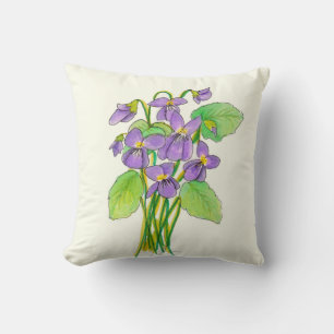 Wild Violets Pillow Kissen