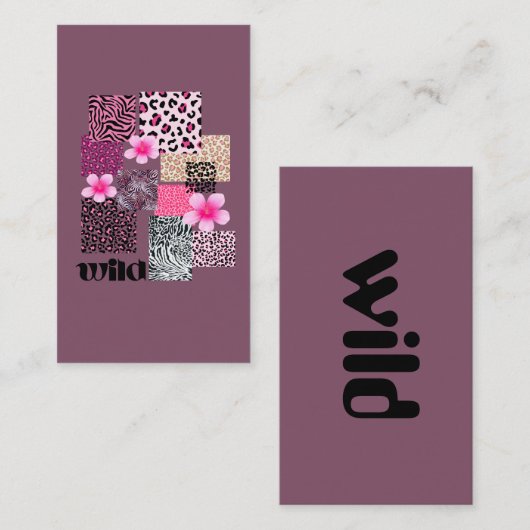 wild visitenkarte (Vorne/Hinten)