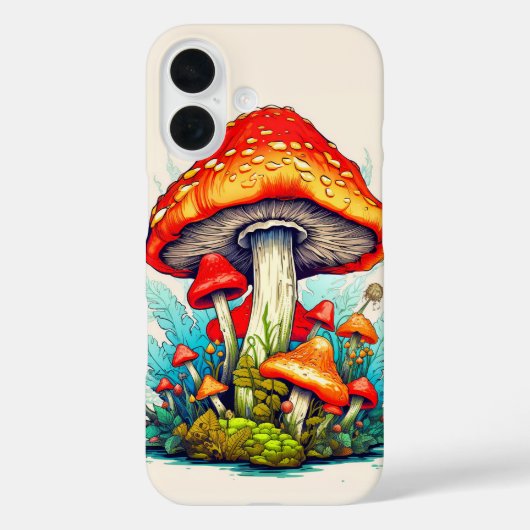 Wild wachsende Waldpilze Case-Mate iPhone Hülle (Rückseite)