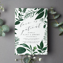 Wild-wald-Liebe ist geduldige Hochzeitverlängerung Einladung