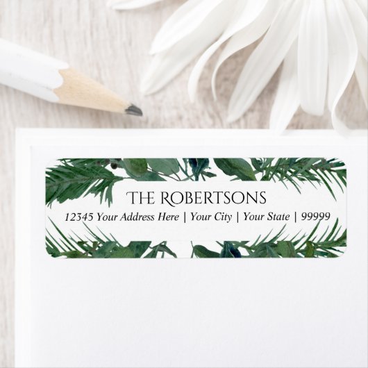 Wild-Waldleaf-Blätter Hochzeit | RÜCKSENDEADRESSE (Insitu)