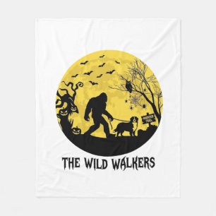 Wild Walker Bigfoot gehende Berner Halloween Hau Fleecedecke