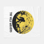 Wild Walker Bigfoot gehende Berner Halloween Hau Fleecedecke (Vorderseite (Horizontal))