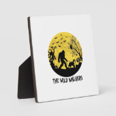 Wild Walker Bigfoot gehende Berner Halloween Hau Fotoplatte (Vorderseite)