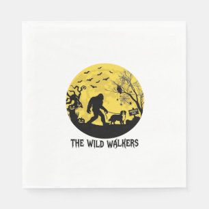 Wild Walker Bigfoot gehende Berner Halloween Hau Serviette