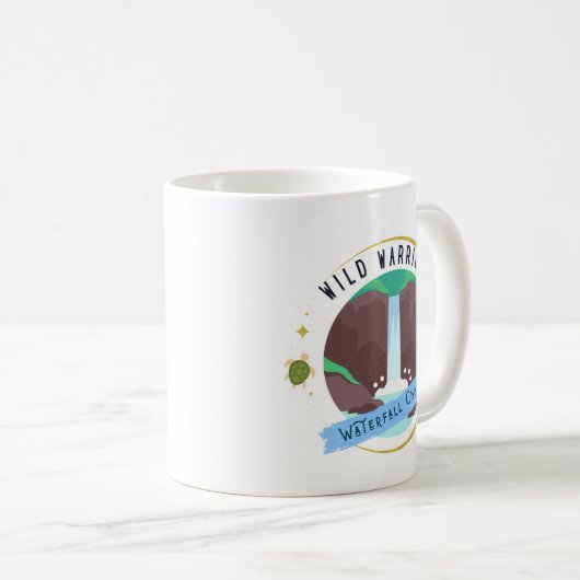 Wild Warrior Waterfall Chaser Kaffeetasse (VorderseiteRechts)