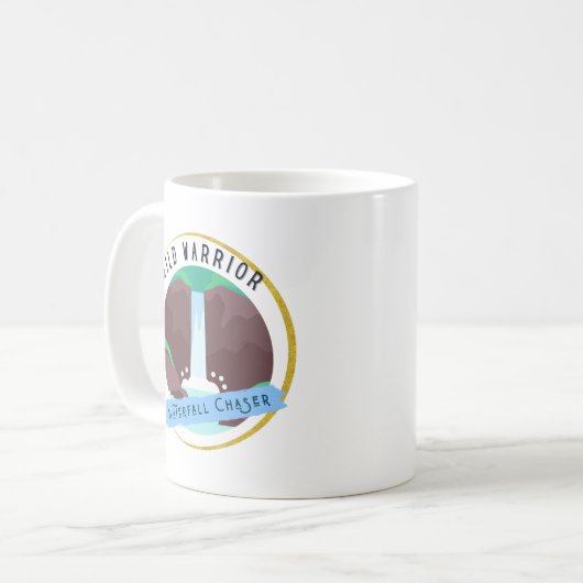 Wild Warrior Waterfall Chaser Kaffeetasse (Vorderseite Links)