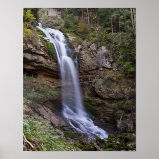 Wild-Wasserfall-Posterpapier (Matte) Poster (Vorne)