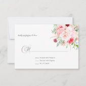 Wild Watercolor Garden | RSVP Karte (Rückseite)