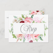 Wild Watercolor Garden | RSVP Karte (Vorne/Hinten)