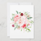 Wild Watercolor Garden Wedding | Einladung (Rückseite)