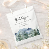 Wild Watercolor Wedding Vielen Dank Geschenktütchen (Ausgeschnitten)