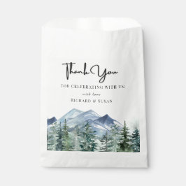 Wild Watercolor Wedding Vielen Dank Geschenktütchen