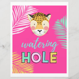 Wild Watering Hole Sign | Dschungelwasserloch