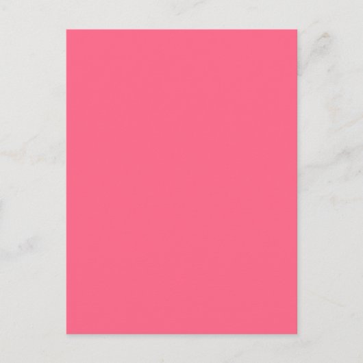 WILD WATERMELON PINK (feste Farbe Hintergrund) ~ Postkarte (Vorderseite)
