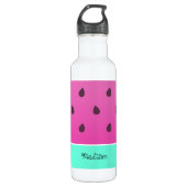 Wild Watermelon Slice | PERSONALISIERT Edelstahlflasche (Vorderseite)